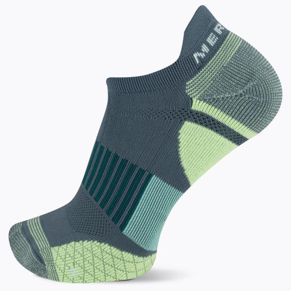 Cushion Trail Runner Tab Sock, Denim Blue, dynamic