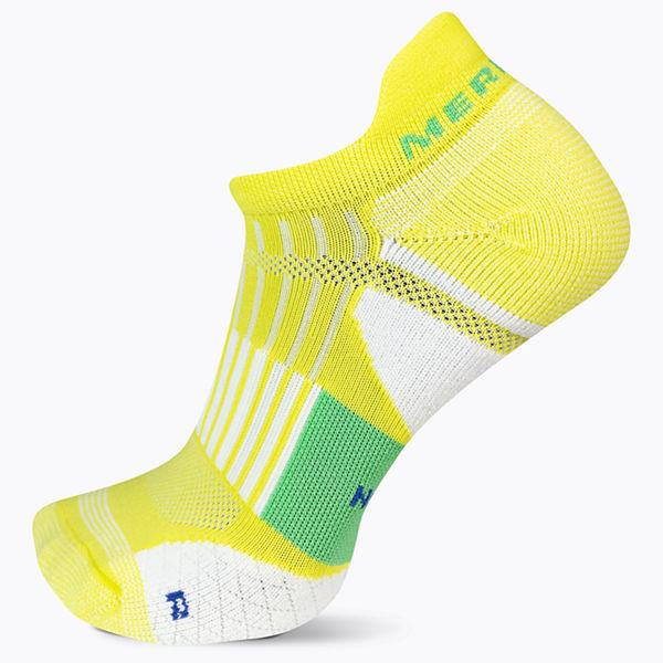 Cushion Trail Runner Tab Sock, Light Yellow, dynamic