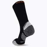 Cushion Trail Runner Crew Sock, Black, dynamic 2