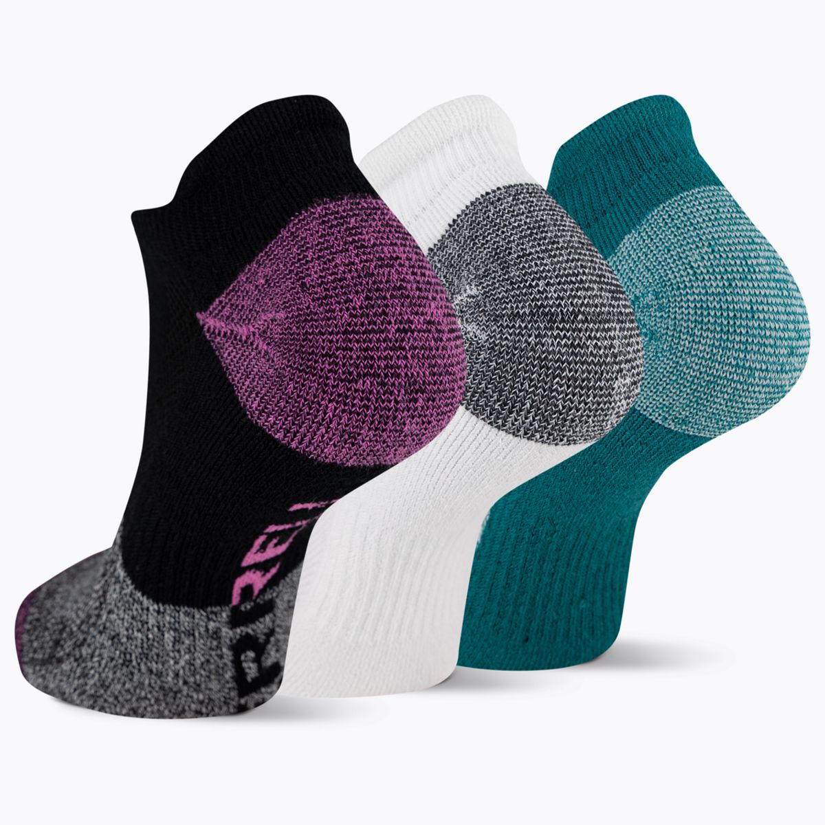 Recycled Everyday Tab Sock 3 Pack, Pink Assorted, dynamic 2