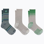 Wool Everyday Crew Sock 3 Pack, Silver Assorted, dynamic 3