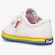 Kickstart Crib Sneaker, White/Rainbow, dynamic 6