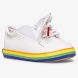 Kickstart Crib Sneaker, White/Rainbow, dynamic 2
