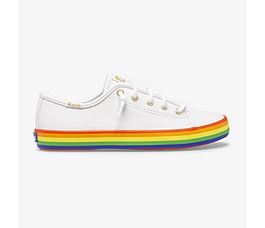 Kickstart Leather Rainbow, White/Rainbow, dynamic