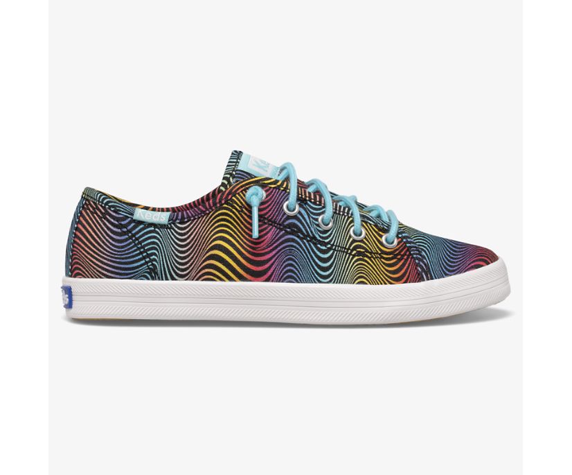 Kickstart Seasonal Slip On Sneaker, Rainbow/Wave, dynamic 1