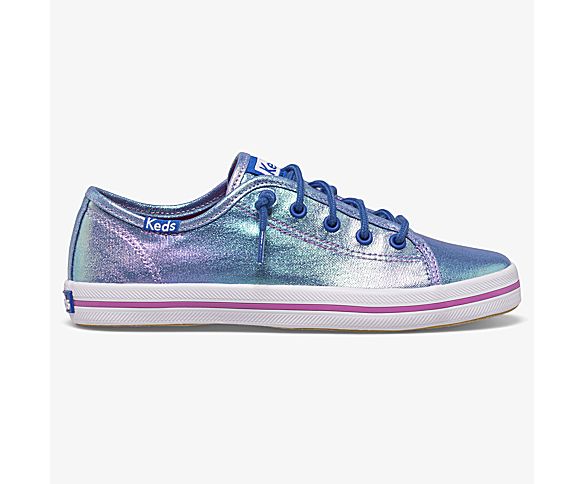 Kickstart Seasonal Slip On Sneaker, Blue/Iridescent, dynamic