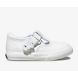 Daphne T-Strap Leather Sneaker, White, dynamic 1