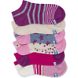 Kids Ankle Socks, Hot Pink Stars & Stripes, dynamic 1