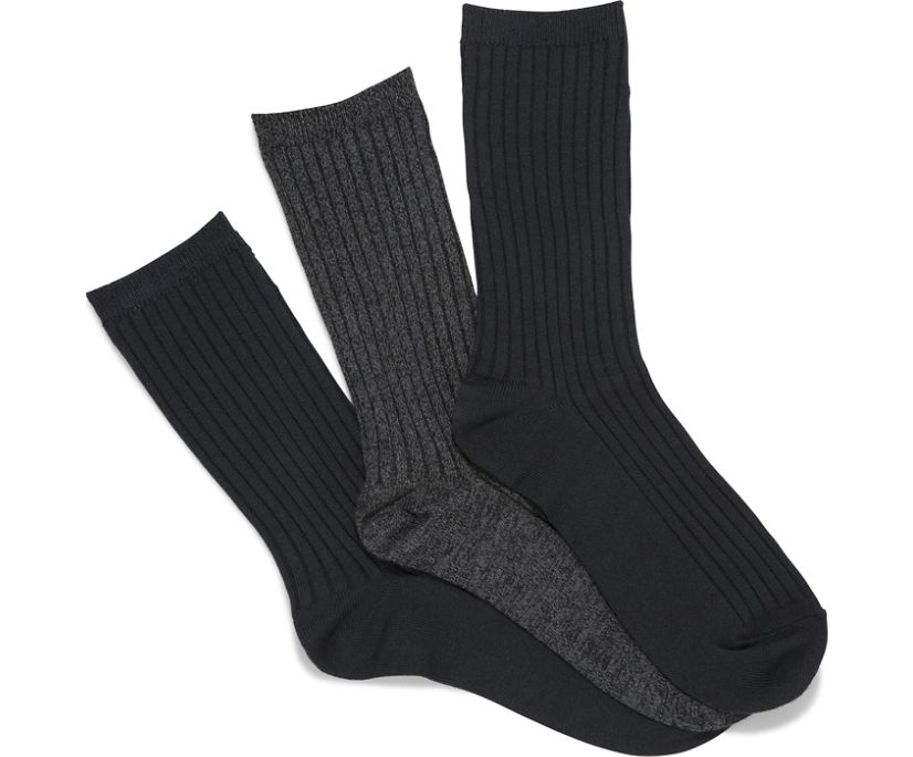 3 Pk Boot Socks, Black, dynamic 1