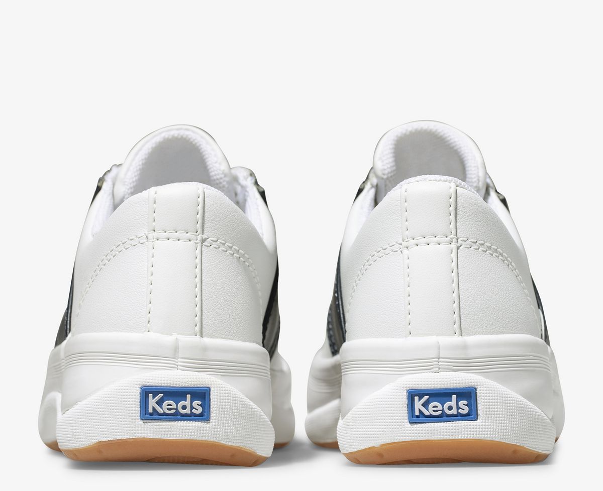 navy and white keds saddle oxfords