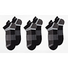 Inferno No Show Tab 3-Pack Socks, Black, dynamic 3