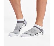 Inferno No Show Tab 3-Pack Socks, White, dynamic
