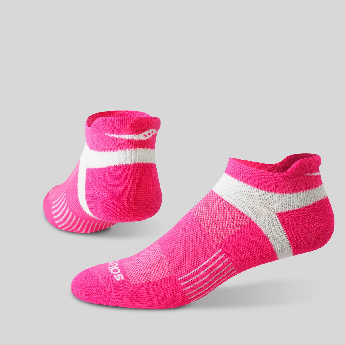 Inferno Cushioned No Show Tab 3-Pack Socks, Pink, dynamic 2
