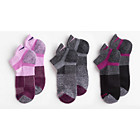 Inferno No Show Tab 3-Pack Socks, Pink Assorted, dynamic 6