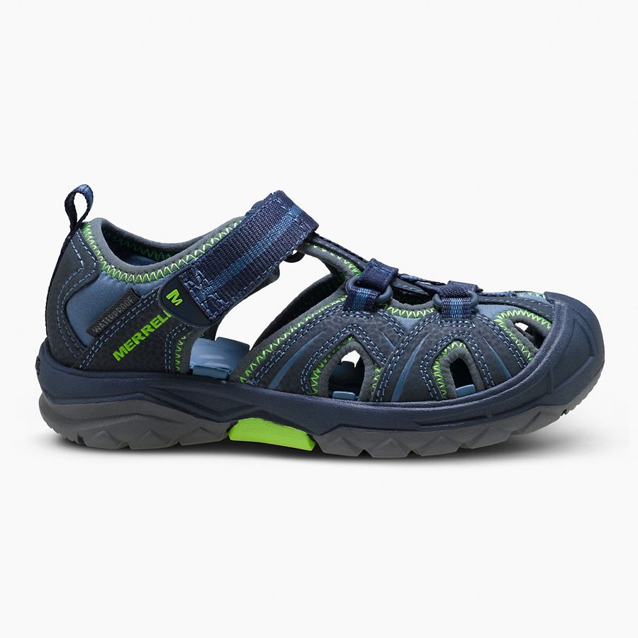 Hydro Sandal, Navy / Green, dynamic 1