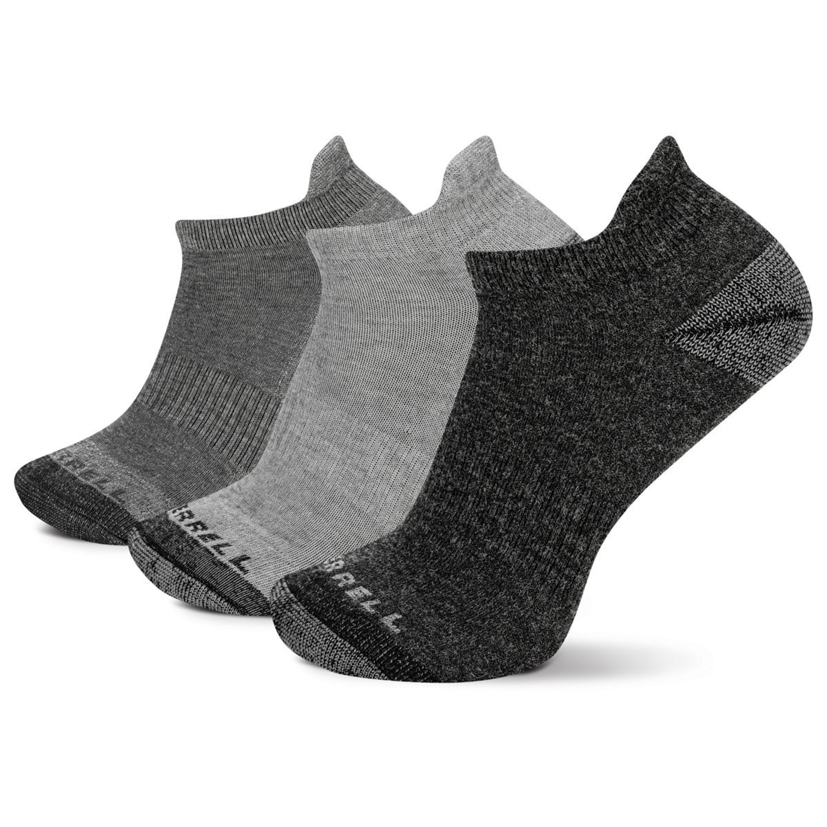 Wool Everyday Tab Sock 3 Pack, Charcoal/Black Assorted, dynamic