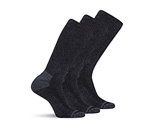 Hiker Crew Sock 3 Pack, Black, dynamic