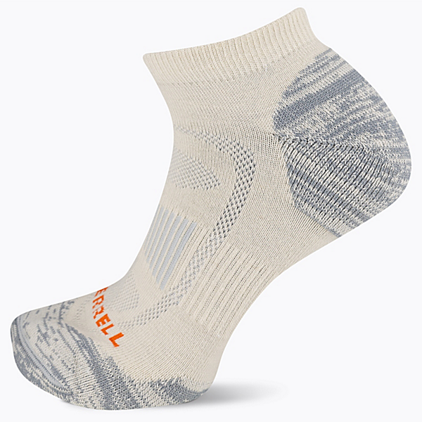 Zoned Low Cut Hiker Sock, White, dynamic