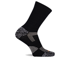 Lightweight Hiker Crew Sock, Black, dynamic