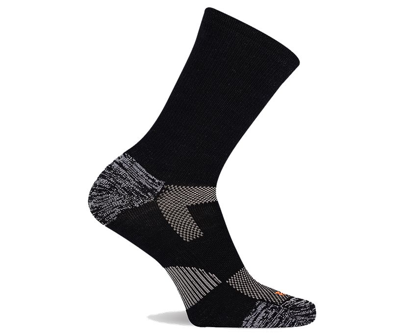 Lightweight Hiker Crew Sock, Black, dynamic 1
