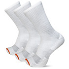 Cushioned Cotton Crew Sock 3 Pack, White, dynamic 1