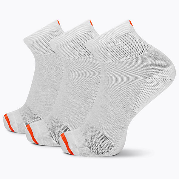 Cotton Ankle Sock 3 pack, White, dynamic