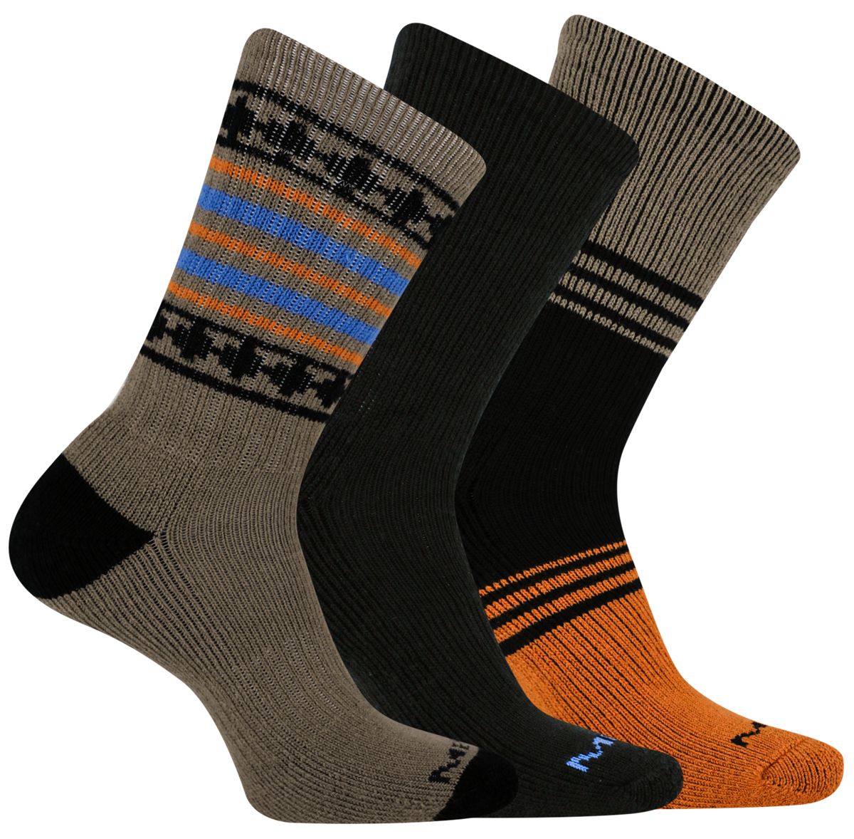 Holiday Thermal Wool Blend Crew 3 Pack Sock, Brown, dynamic