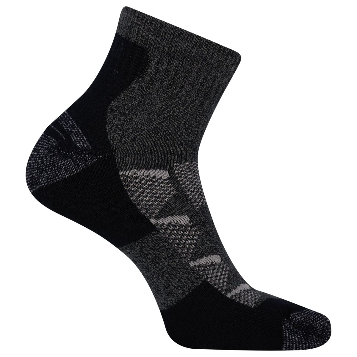 Moab Hiker Quarter Sock, Charcoal, dynamic