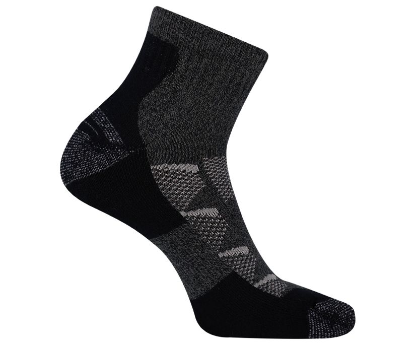 Moab Hiker Quarter Sock, Charcoal, dynamic 1