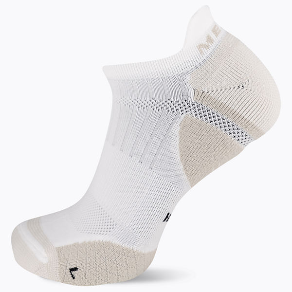 Cushion Trail Runner Tab Sock, White, dynamic