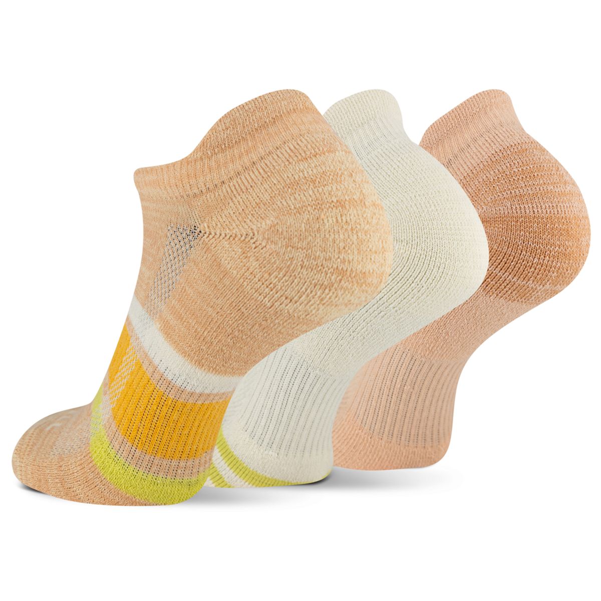 Repreve® Low Cut Tab Sock 3 Pack, Peach, dynamic 2