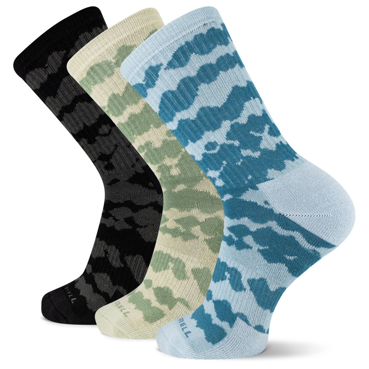 Trekker Wool Crew Sock 3 Pack, Assorted, dynamic 1