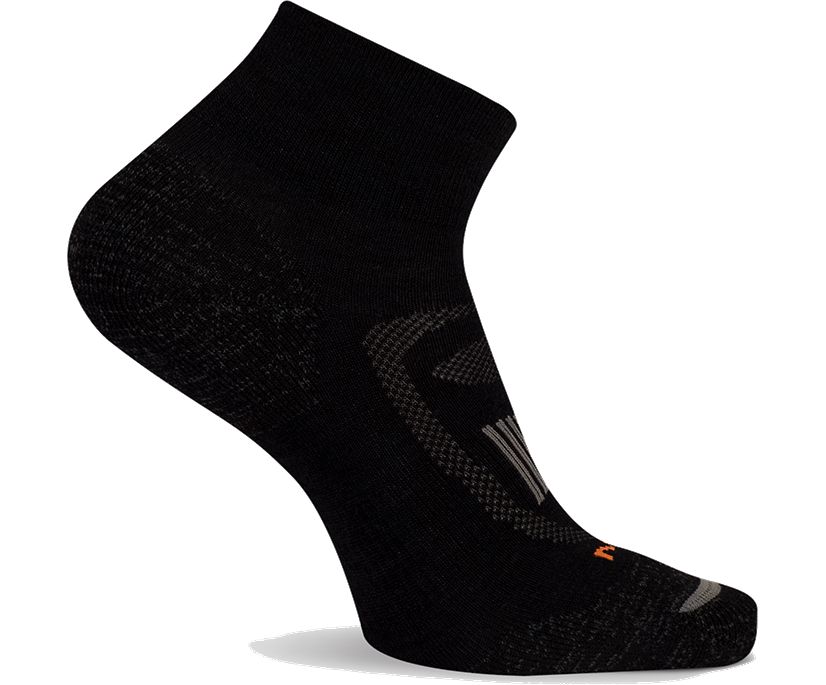 Zoned Quarter Hiker Sock, Onyx, dynamic 1