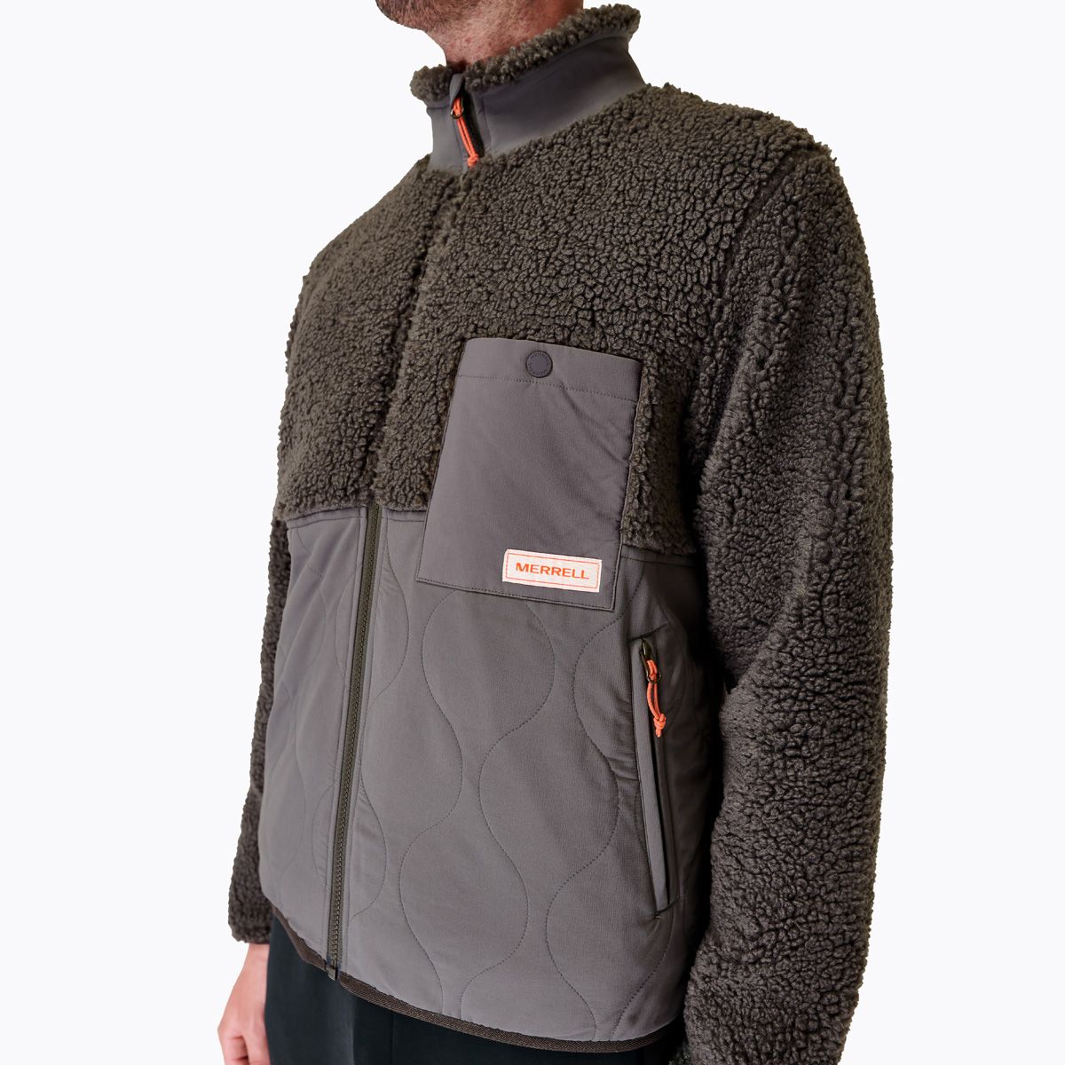 Sherpa Mixup Jacket, Beluga, dynamic 4