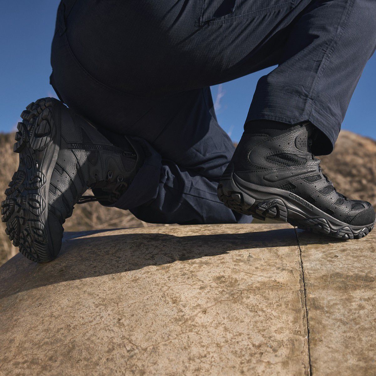 Moab 3 8" Tactical Zip Waterproof Boot, Black, dynamic 7