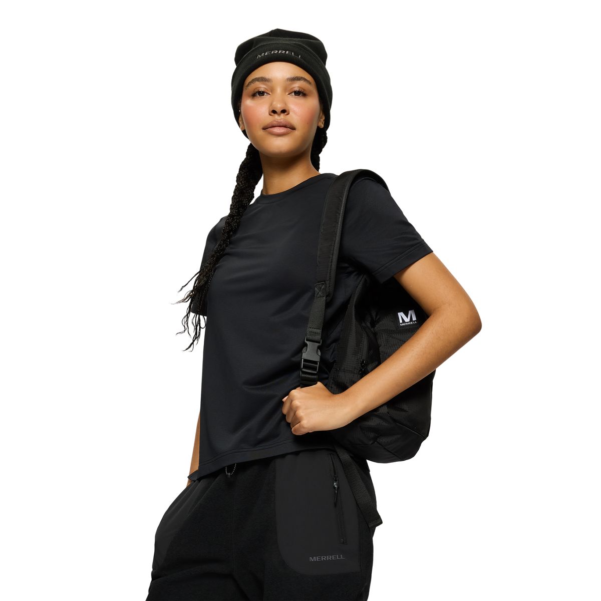 Powell Core Logo Beanie, Black, dynamic 3