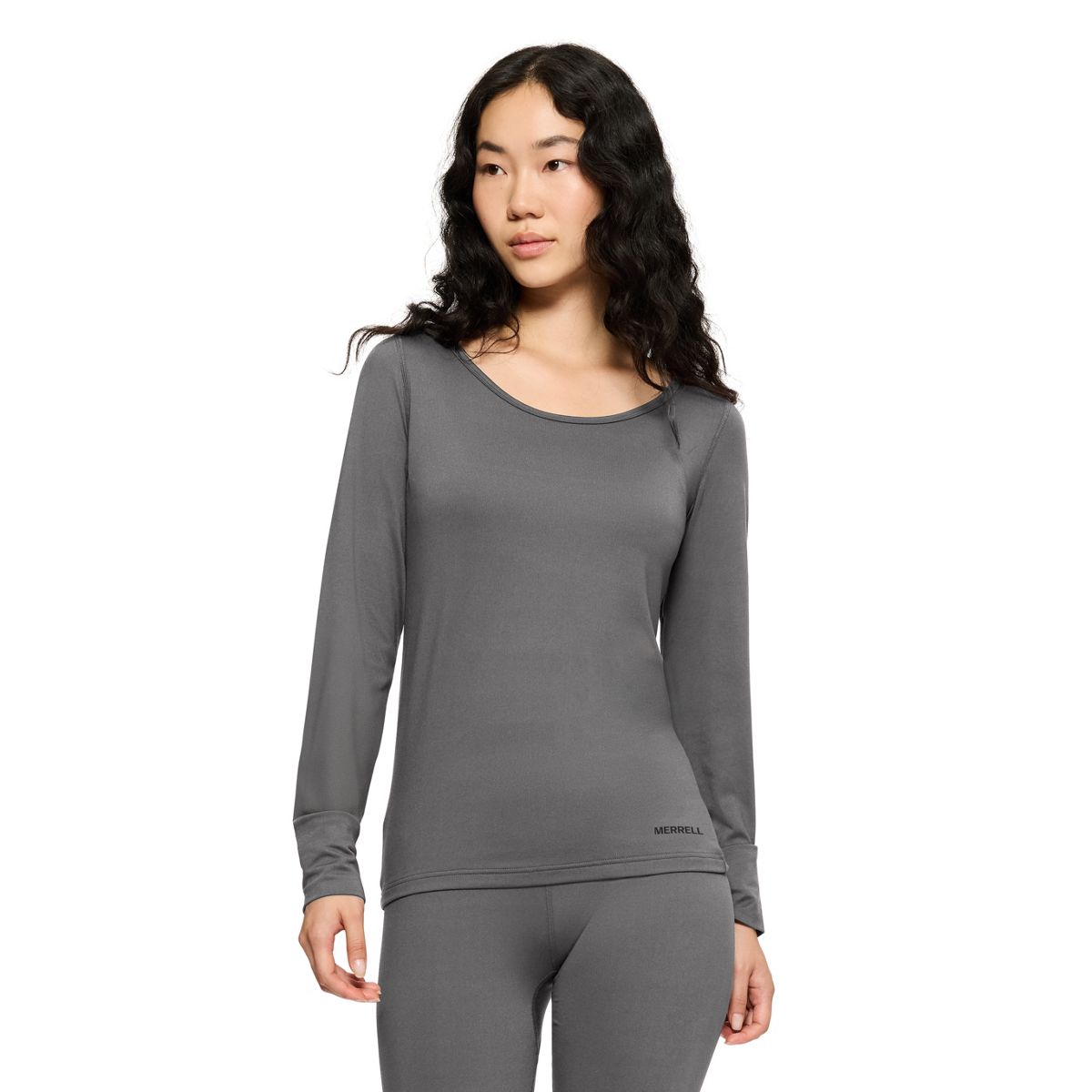 Juniper Base Layer Top, Asphalt, dynamic