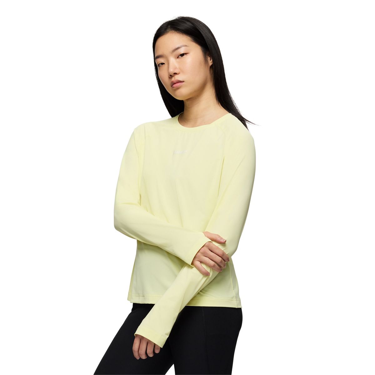 Safan Long Sleeve Running Top, Wax Yellow, dynamic 4