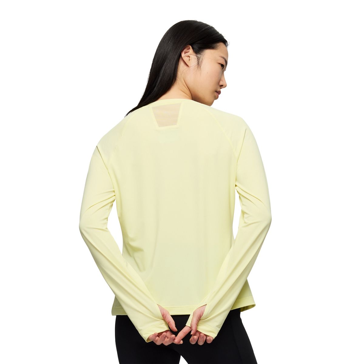 Safan Long Sleeve Running Top, Wax Yellow, dynamic 3