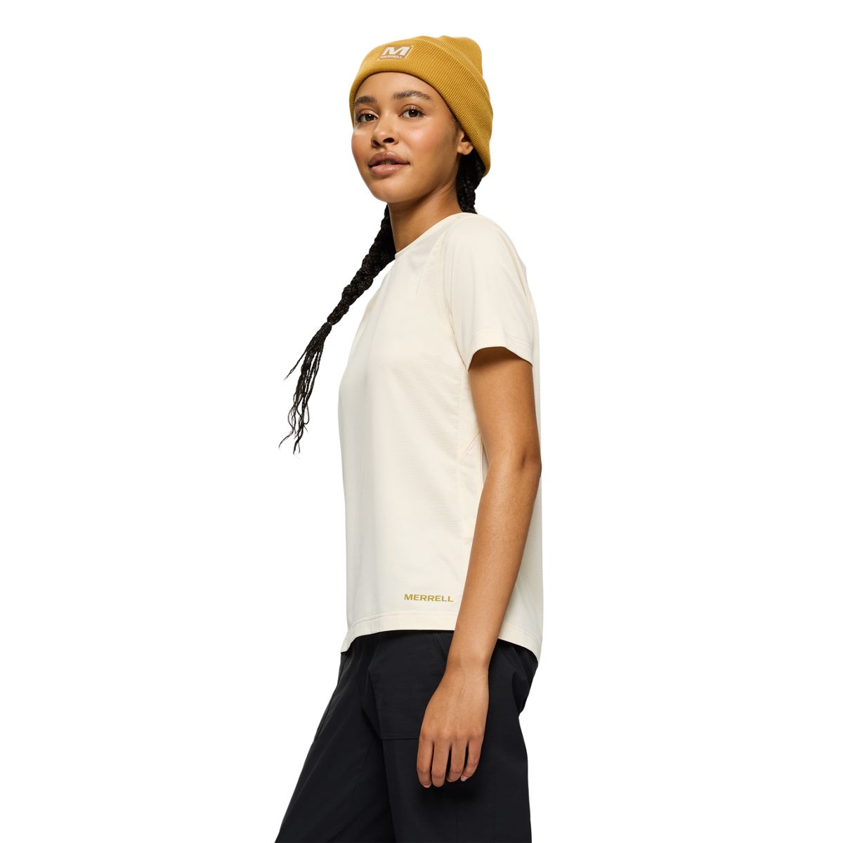 Active Short Sleeve Tee, Chalk, dynamic 4
