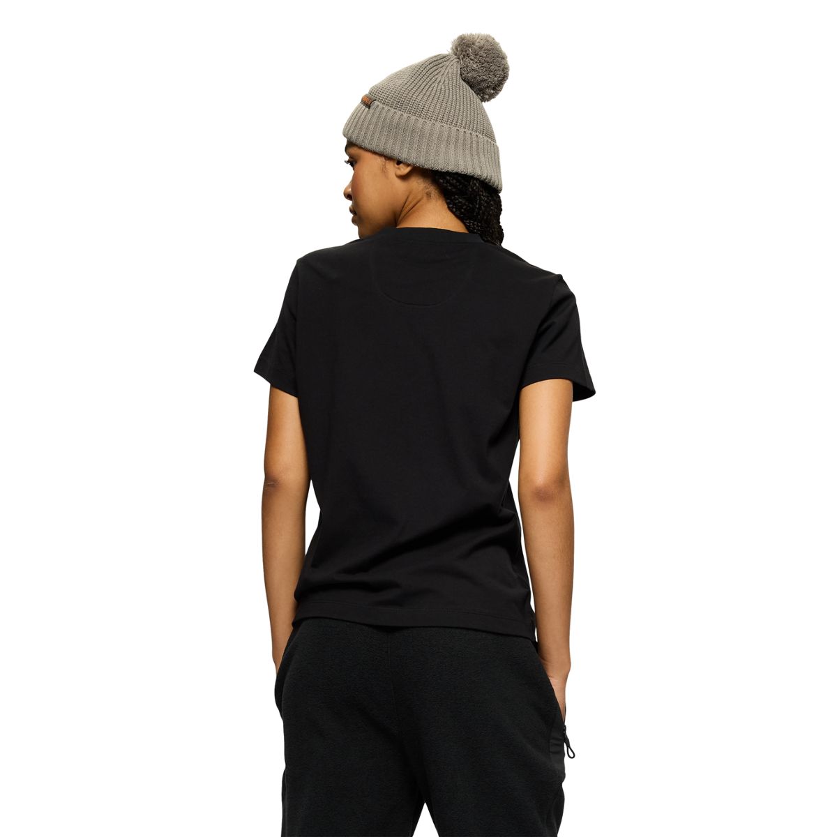 Relaxed Pocket Short Sleeve Tee, Black, dynamic 3