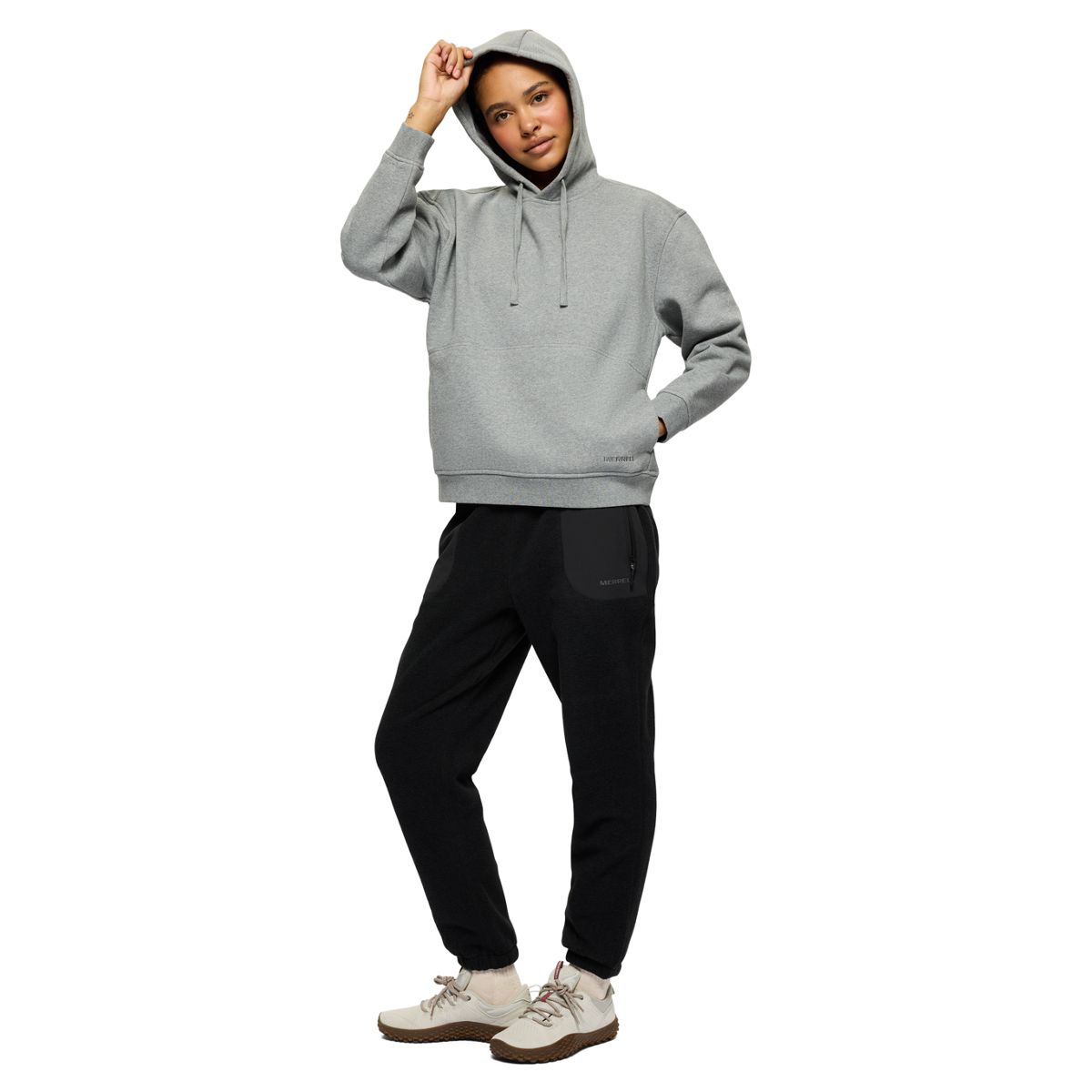 Relaxed Hoody, Heather Grey, dynamic 2