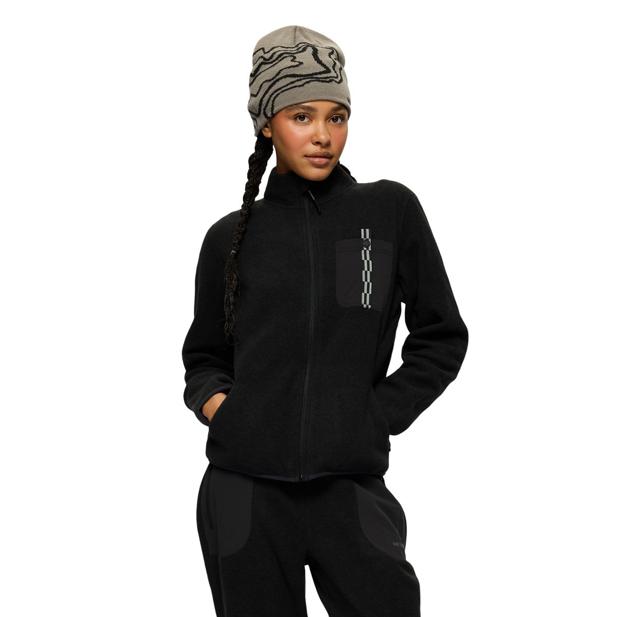 Jungle Fleece Full Zip, Black, dynamic