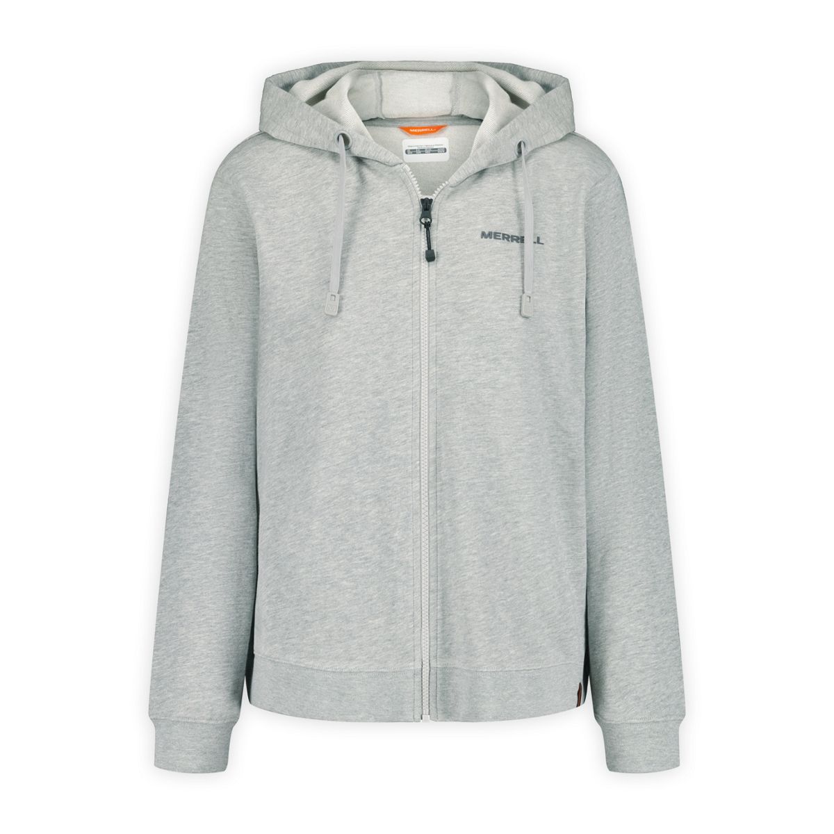 Farah Semi Cropped Full Zip Hoody, Grey Mix, dynamic