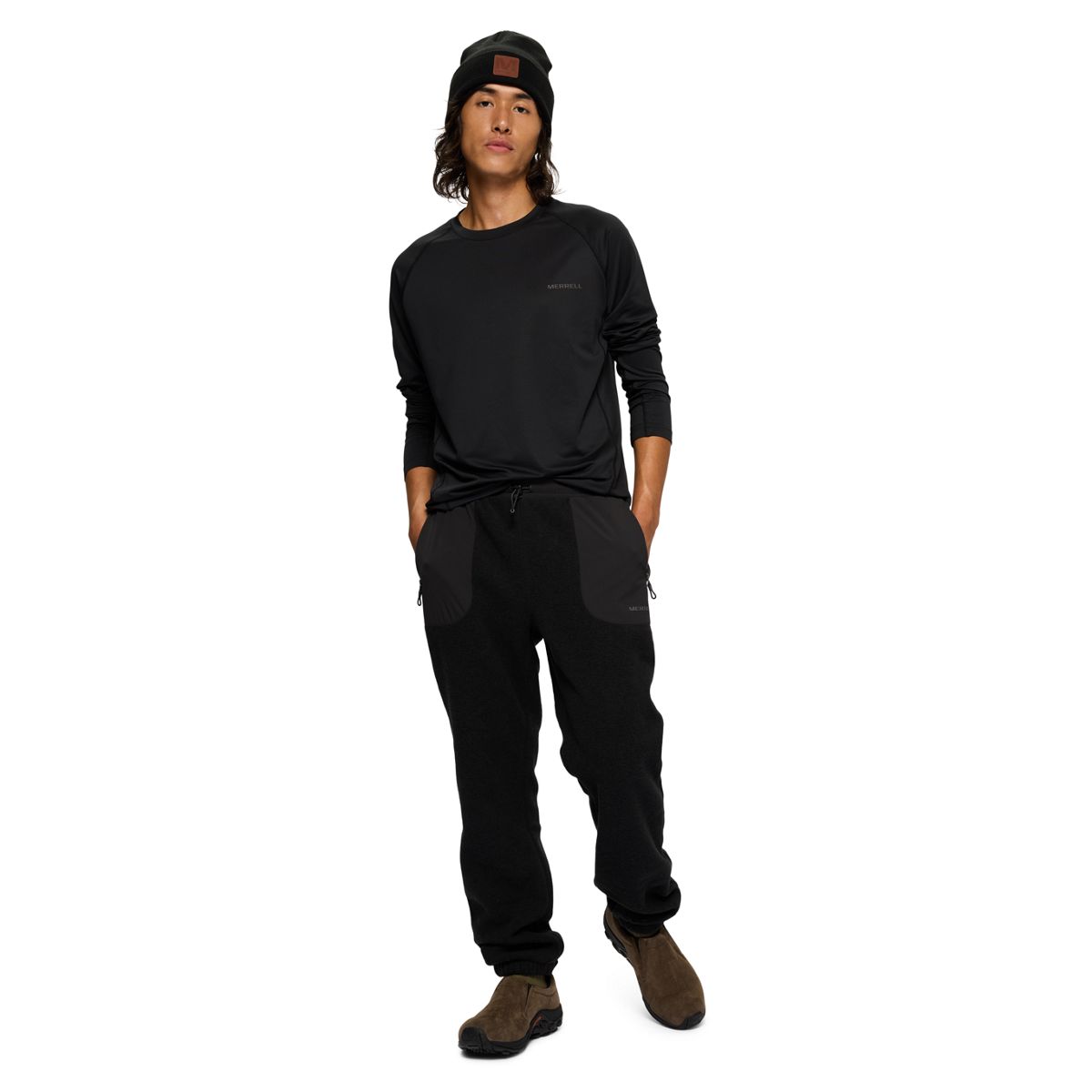 Tech Long Sleeve Tee, Black, dynamic 2