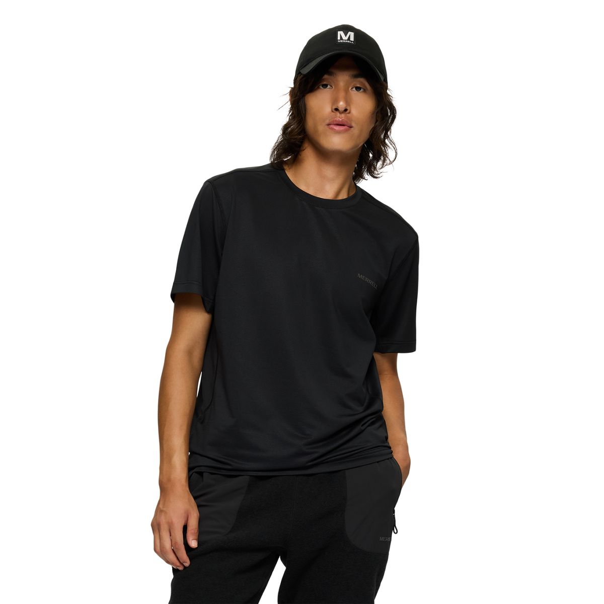 Tech Short Sleeve Tee, Black, dynamic
