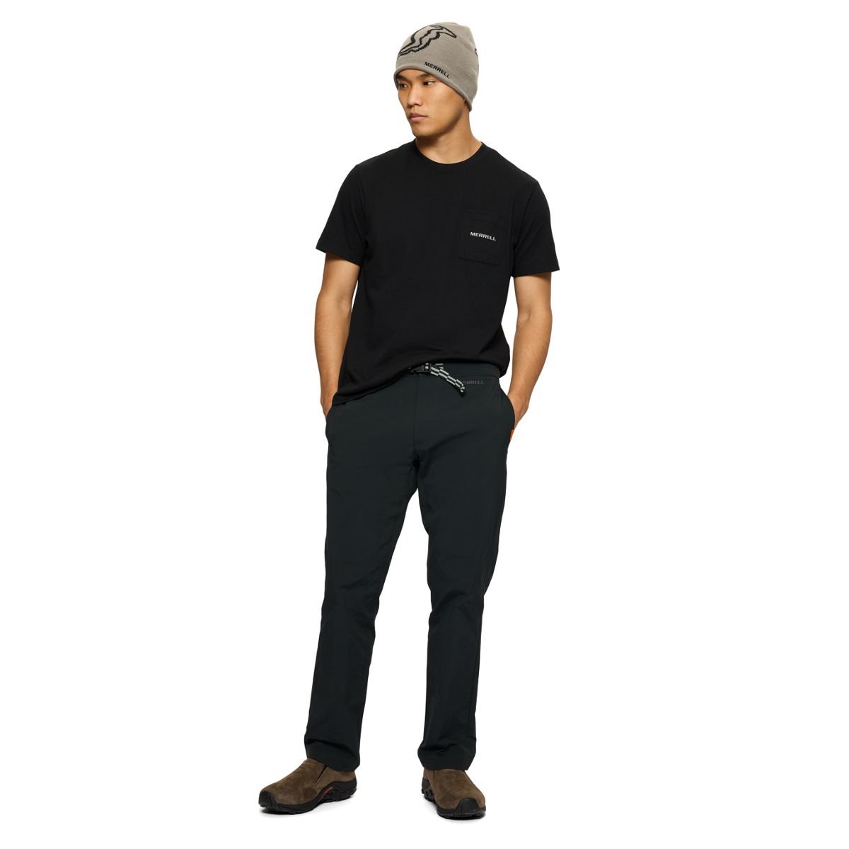 Relaxed Pocket Short Sleeve Tee, Black, dynamic 2