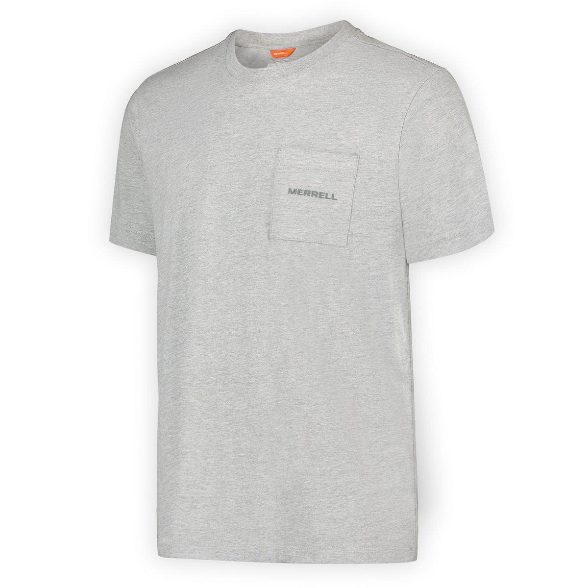 Relaxed Pocket Short Sleeve Tee, Heather GRey, dynamic 6