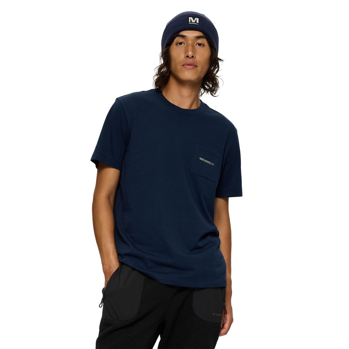 Relaxed Pocket Short Sleeve Tee, Navy Night, dynamic 2