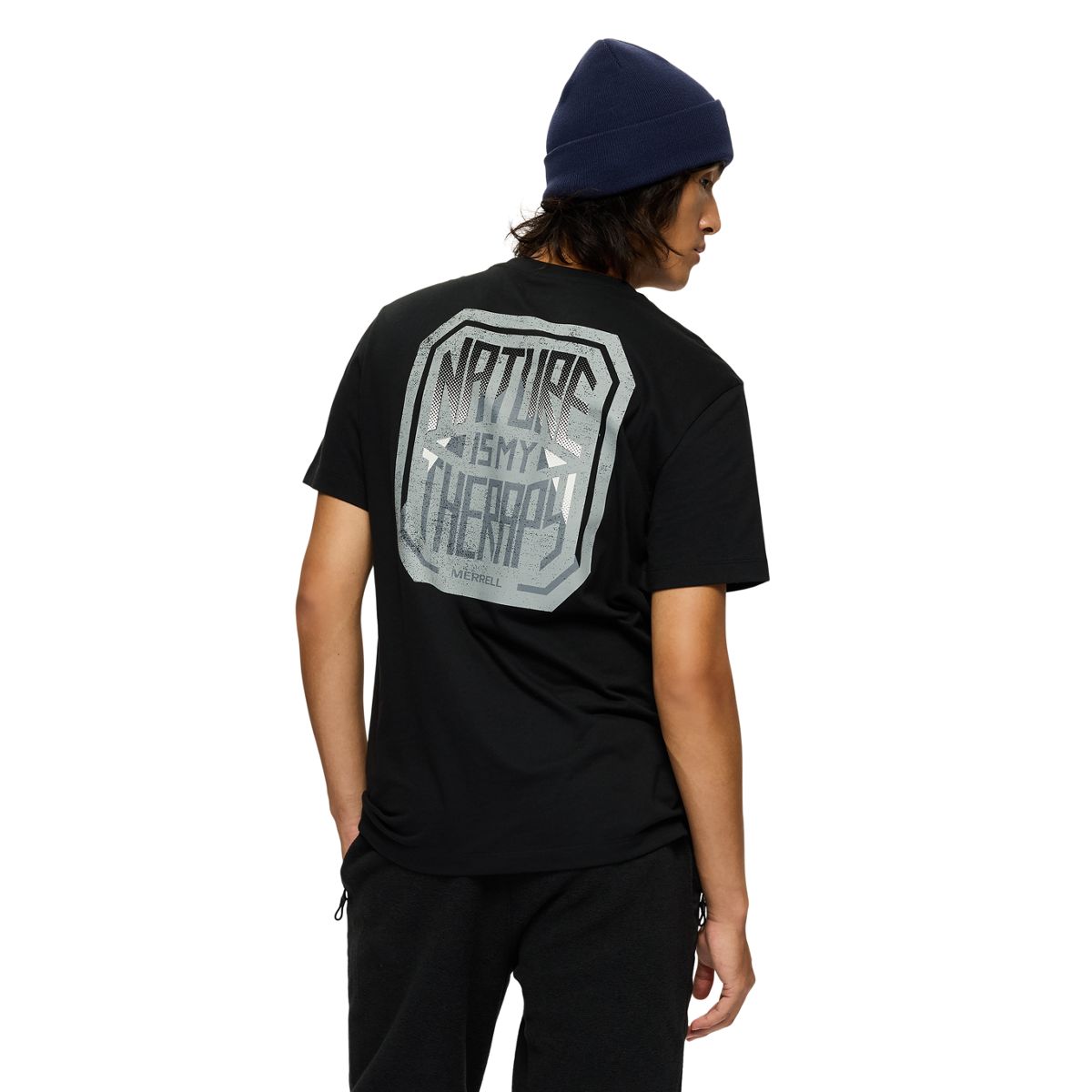 Nature Is My Therapy Graphic Tee, Black, dynamic 4